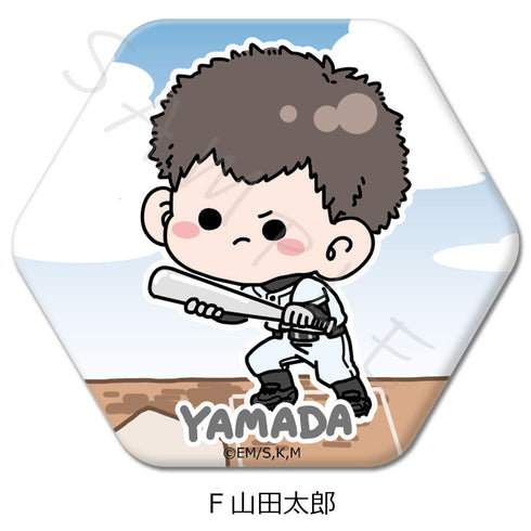『忘却バッテリー』六角形缶バッジ F 山田太郎